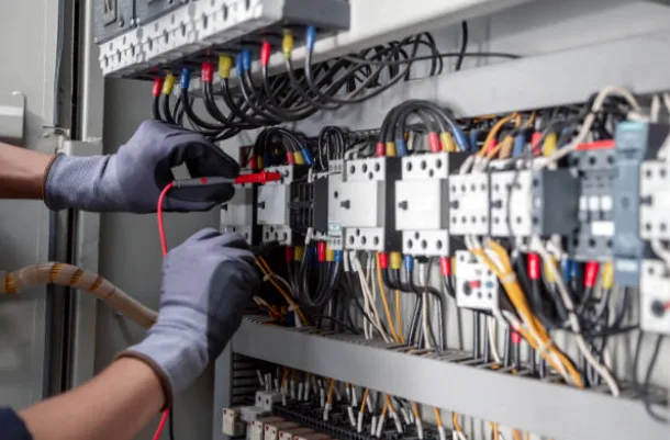 Local Missoula electrician wiring an electrical panel